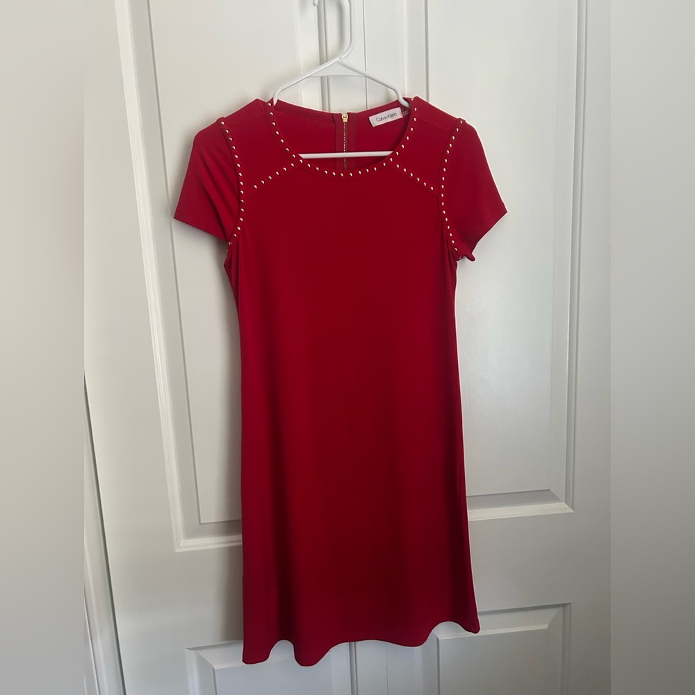 Red Calvin Klein Dress